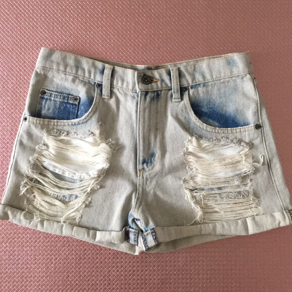 Carmar High Waisted Denim Shorts